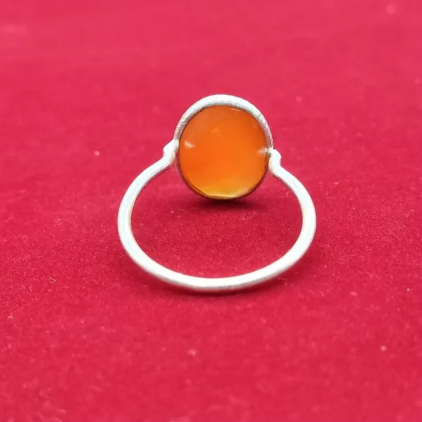 Silver_&_Orange_Sterling_Silver_925_Premium_&_Elegant_Boho_Ring_For_Girls_&_Women