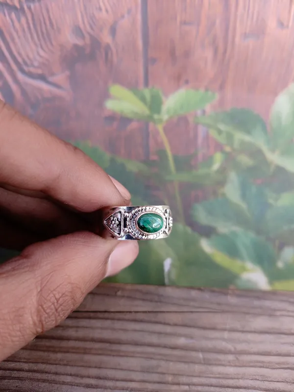 Silver_&_Grey_&_Green_Sterling_Silver_925_Premium_&_Elegant_Minimal_Ring_For_Girls_&_Women