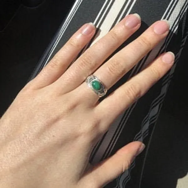 Silver_&_Grey_&_Green_Sterling_Silver_925_Premium_&_Elegant_Minimal_Ring_For_Girls_&_Women