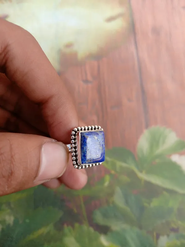 Silver_&_Blue_Sterling_Silver_925_Premium_&_Elegant_Boho_Ring_For_Girls_&_Women