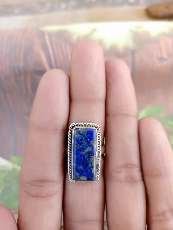 Silver_&_Blue_Sterling_Silver_925_Premium_&_Elegant_Boho_Ring_For_Girls_&_Women