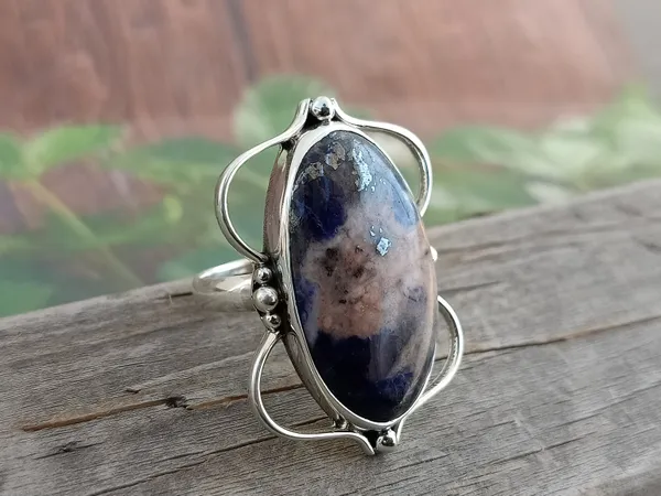 Silver_&_Blue_Sterling_Silver_925_Premium_&_Elegant_Boho_Ring_For_Girls_&_Women