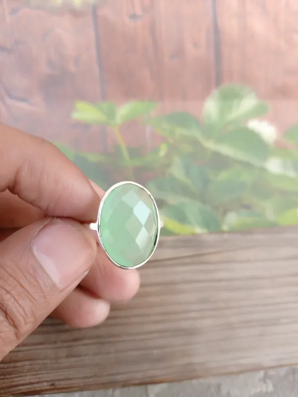 Silver_&_Green_Sterling_Silver_925_Premium_&_Elegant_Boho_Ring_For_Girls_&_Women