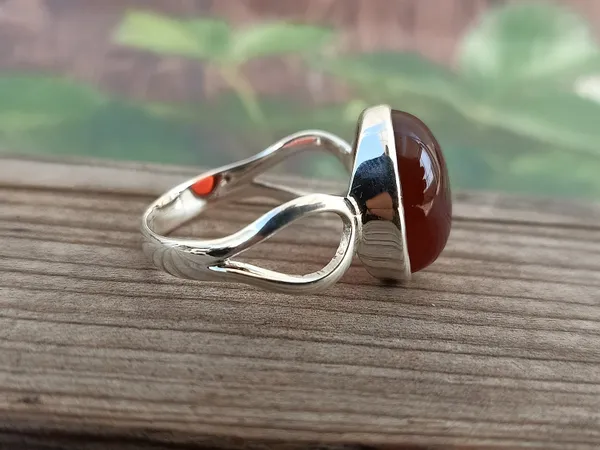 Silver_&_Red_Sterling_Silver_925_Premium_&_Elegant_Boho_Ring_For_Girls_&_Women