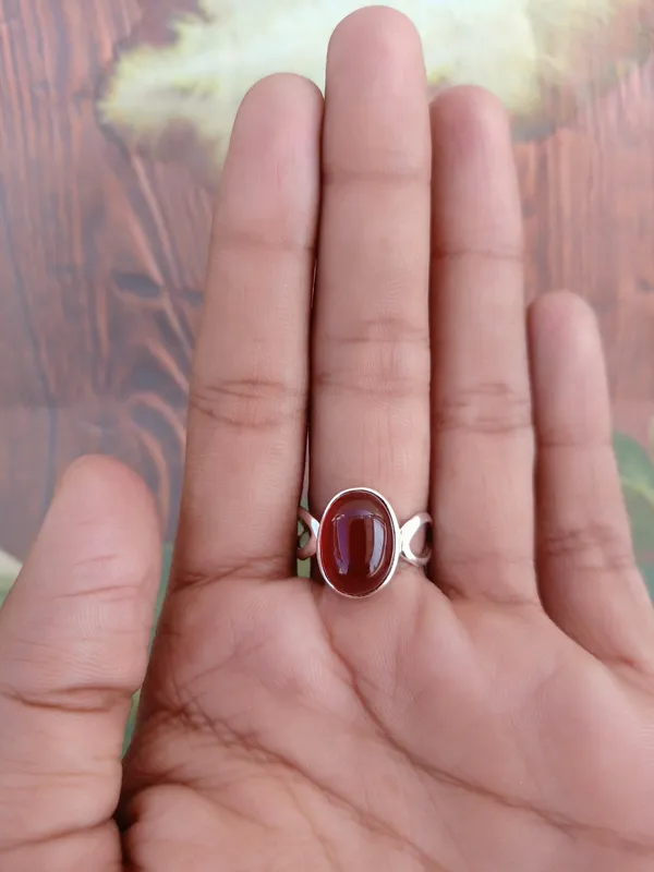 Silver_&_Red_Sterling_Silver_925_Premium_&_Elegant_Boho_Ring_For_Girls_&_Women