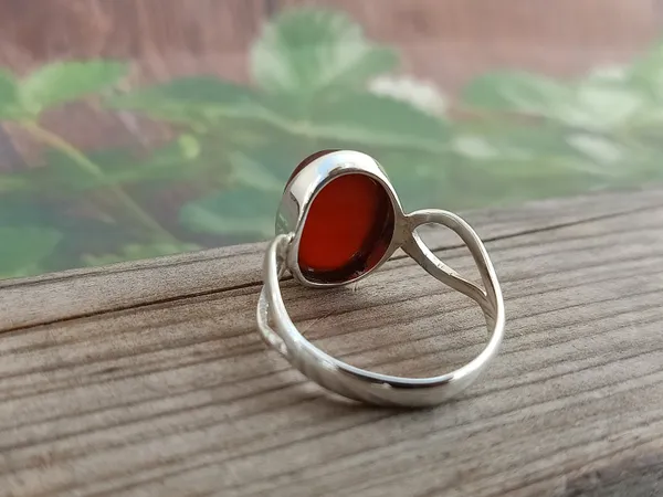 Silver_&_Red_Sterling_Silver_925_Premium_&_Elegant_Boho_Ring_For_Girls_&_Women