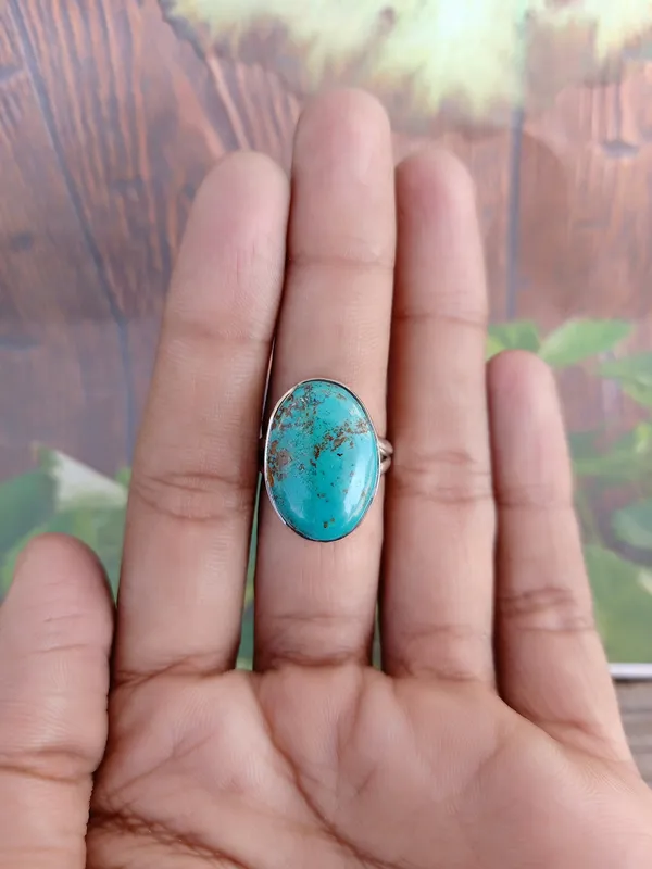 Silver_&_Blue_Sterling_Silver_925_Premium_&_Elegant_Boho_Ring_For_Girls_&_Women