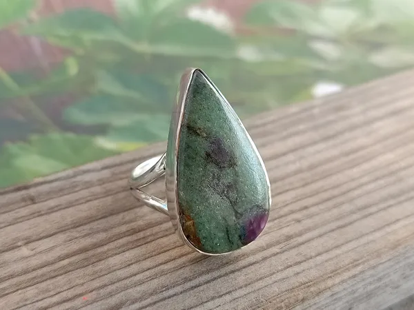 Silver_&_Green_&_Pink_Sterling_Silver_925_Premium_&_Elegant_Boho_Ring_For_Girls_&_Women