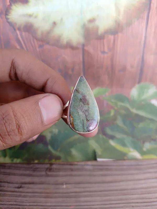 Silver_&_Green_&_Pink_Sterling_Silver_925_Premium_&_Elegant_Boho_Ring_For_Girls_&_Women