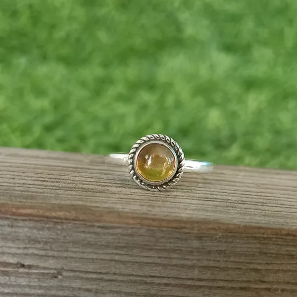 Silver_&_Yellow_Sterling_Silver_925_Premium_&_Elegant_Boho_Ring_For_Girls_&_Women