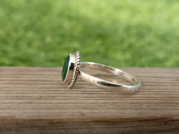 Silver_&_Green_Sterling_Silver_925_Premium_&_Elegant_Boho_Ring_For_Girls_&_Women