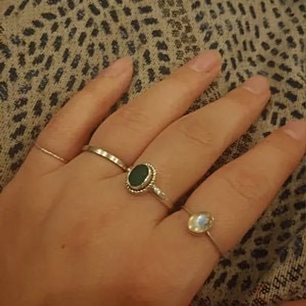 Silver_&_Green_Sterling_Silver_925_Premium_&_Elegant_Boho_Ring_For_Girls_&_Women