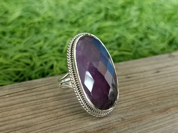 Silver_&_Purple_Sterling_Silver_925_Premium_&_Elegant_Boho_Ring_For_Girls_&_Women