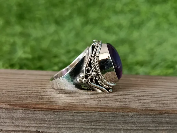 Silver_&_Purple_Sterling_Silver_925_Premium_&_Elegant_Designer_Ring_For_Girls_&_Women