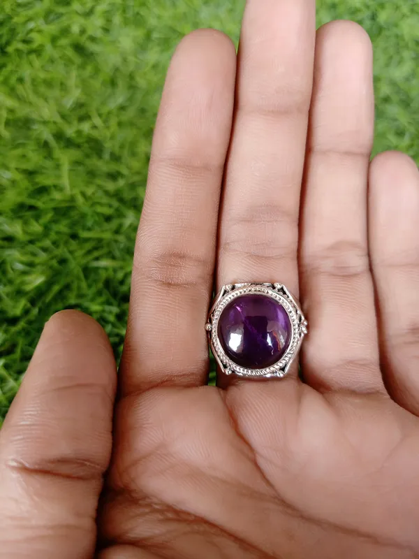 Silver_&_Purple_Sterling_Silver_925_Premium_&_Elegant_Designer_Ring_For_Girls_&_Women