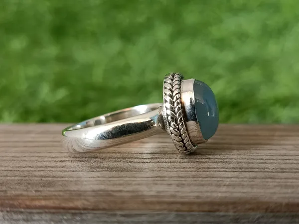 Silver_&_Aqua_Blue_Sterling_Silver_925_Premium_&_Elegant_Boho_Ring_For_Girls_&_Women