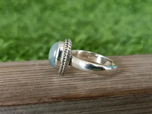 Silver_&_Aqua_Blue_Sterling_Silver_925_Premium_&_Elegant_Boho_Ring_For_Girls_&_Women