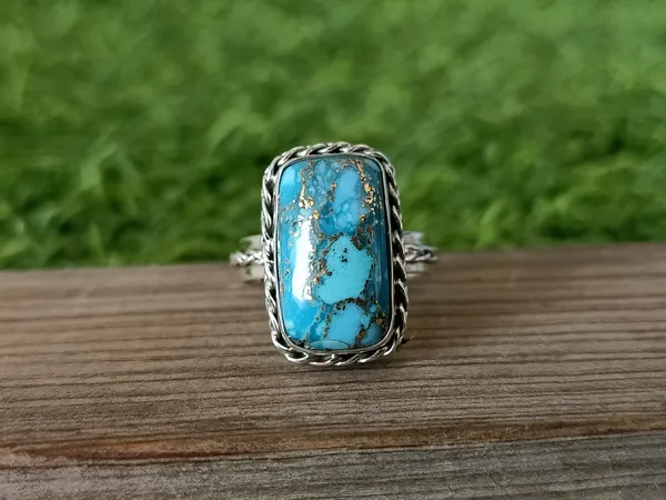 Silver_&_Blue_Sterling_Silver_925_Premium_&_Elegant_Boho_Ring_For_Girls_&_Women