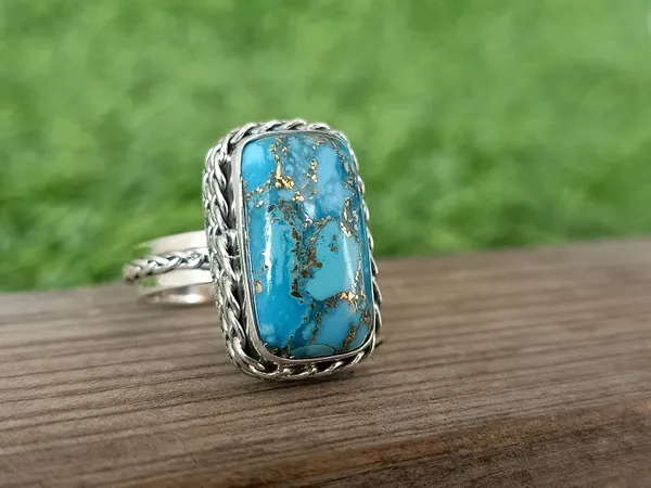 Silver_&_Blue_Sterling_Silver_925_Premium_&_Elegant_Boho_Ring_For_Girls_&_Women