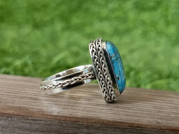Silver_&_Blue_Sterling_Silver_925_Premium_&_Elegant_Boho_Ring_For_Girls_&_Women