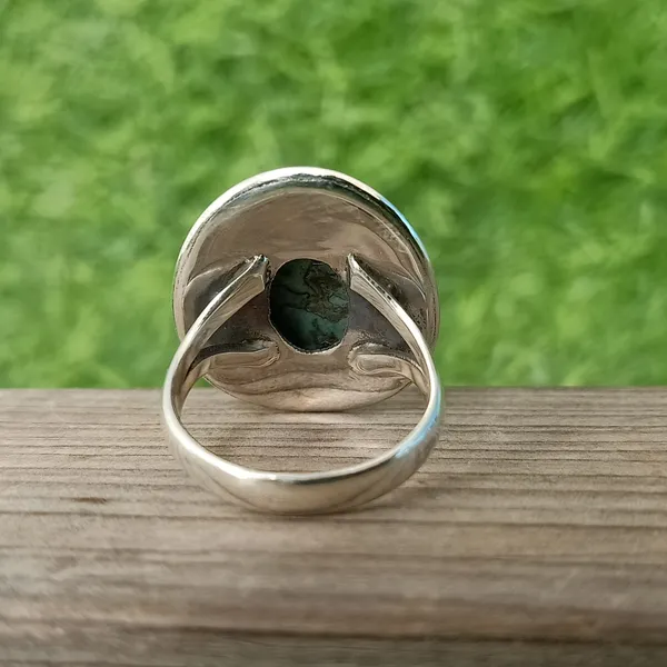 Silver_&_Blue_Sterling_Silver_925_Premium_&_Elegant_Boho_Ring_For_Girls_&_Women