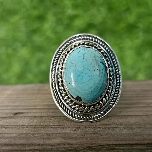 Silver_&_Blue_Sterling_Silver_925_Premium_&_Elegant_Boho_Ring_For_Girls_&_Women