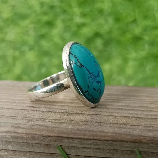 Silver_&_Blue_Sterling_Silver_925_Premium_&_Elegant_Boho_Ring_For_Girls_&_Women