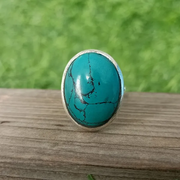 Silver_&_Blue_Sterling_Silver_925_Premium_&_Elegant_Boho_Ring_For_Girls_&_Women