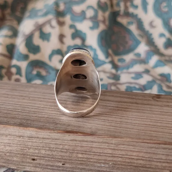 Silver_&_Blue_Sterling_Silver_925_Premium_&_Elegant_Boho_Ring_For_Girls_&_Women