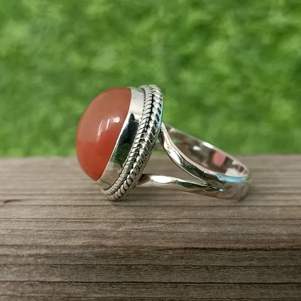 Silver_&_Strawberry_Sterling_Silver_925_Premium_&_Elegant_Designer_Ring_For_Girls_&_Women