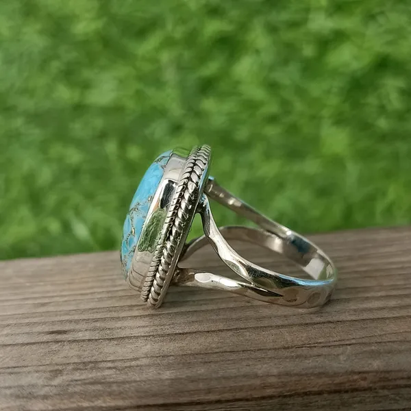 Silver_&_Blue_Sterling_Silver_925_Premium_&_Elegant_Boho_Ring_For_Girls_&_Women