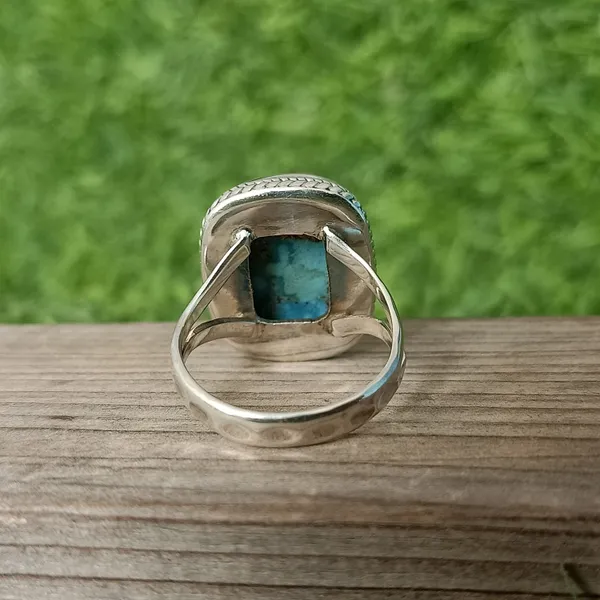 Silver_&_Blue_Sterling_Silver_925_Premium_&_Elegant_Boho_Ring_For_Girls_&_Women