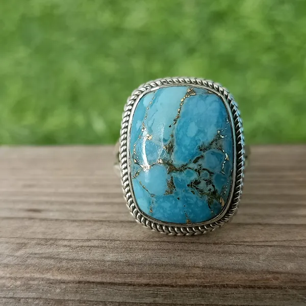 Silver_&_Blue_Sterling_Silver_925_Premium_&_Elegant_Boho_Ring_For_Girls_&_Women