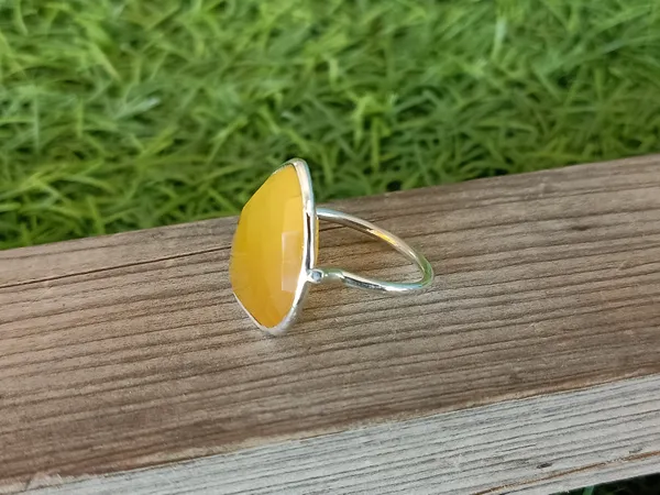 Silver_&_Yellow_Sterling_Silver_925_Premium_&_Elegant_Boho_Ring_For_Girls_&_Women
