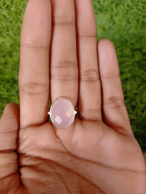 Silver_&_Pink_Sterling_Silver_925_Premium_&_Elegant_Boho_Ring_For_Girls_&_Women