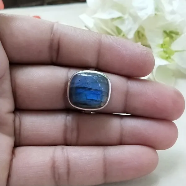 Silver_&_Blue_Sterling_Silver_925_Premium_&_Elegant_Boho_Ring_For_Girls_&_Women