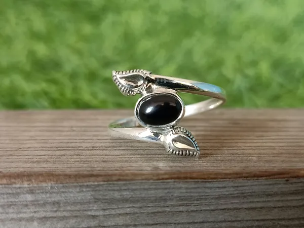 Silver_&_Black_Sterling_Silver_925_Premium_&_Elegant_Boho_Ring_For_Girls_&_Women