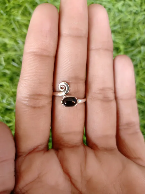 Silver_&_Black_Sterling_Silver_925_Premium_&_Elegant_Boho_Ring_For_Girls_&_Women