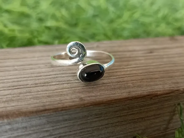 Silver_&_Black_Sterling_Silver_925_Premium_&_Elegant_Boho_Ring_For_Girls_&_Women