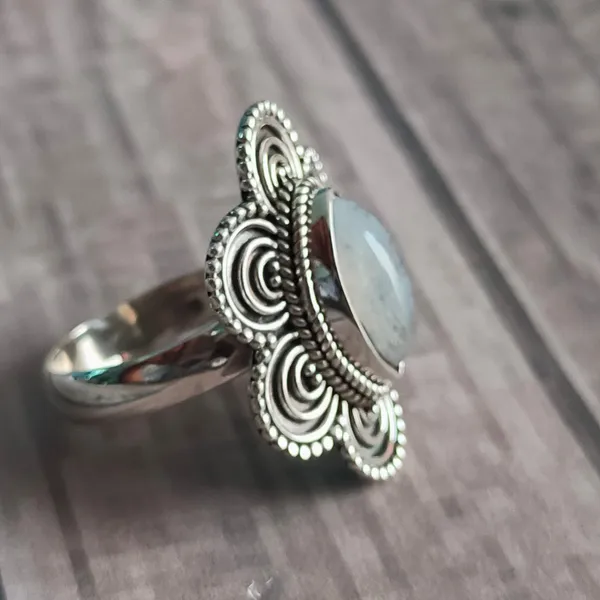 Silver_&_White_With_Blue_Sterling_Silver_925_Premium_&_Elegant_Boho_Ring_For_Girls_&_Women