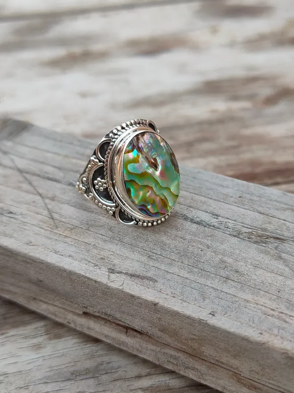 Silver_&_Multicolor_Sterling_Silver_925_Premium_&_Elegant_Boho_Ring_For_Girls_&_Women