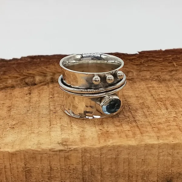 Silver_&_Aqua_Blue_Sterling_Sillver_925_Premium_&_Elegant_Handmade_Ring_For_Girls_&_Women