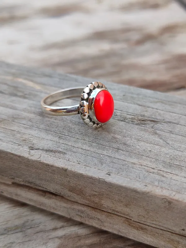 Silver_&_Red_Sterling_Silver_925_Premium_&_Elegant_Boho_Ring_For_Girls_&_Women