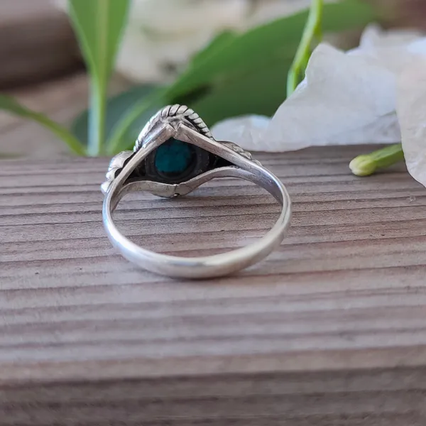 Silver_&_Blue_Sterling_Silver_925_Premium_&_Elegant_Boho_Ring_For_Girls_&_Women