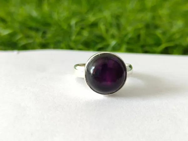 Silver_&_Purple_Sterling_Silver_925_Premium_&_Elegant_Boho_Ring_For_Girls_&_Women