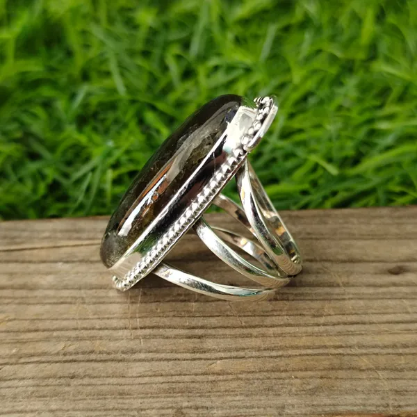 Silver_&_Grey_Sterling_Silver_925_Premium_&_Elegant_Boho_Ring_For_Girls_&_Women