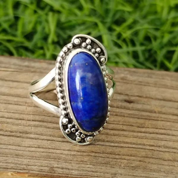 Silver_&_Blue_Sterling_Silver_925_Premium_&_Elegant_Boho_Ring_For_Girls_&_Women
