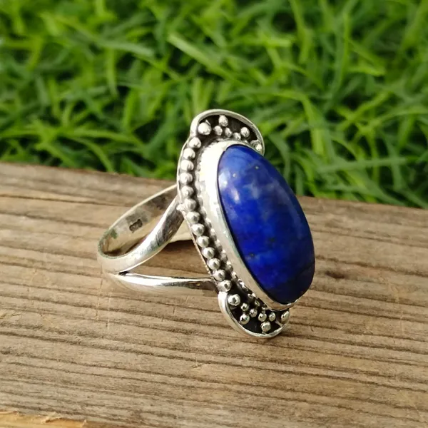 Silver_&_Blue_Sterling_Silver_925_Premium_&_Elegant_Boho_Ring_For_Girls_&_Women