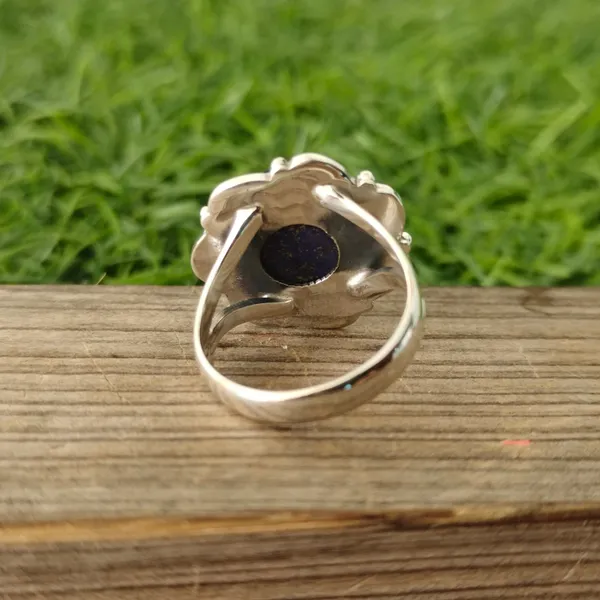 Silver_&_Blue_Sterling_Silver_925_Premium_&_Elegant_Boho_Ring_For_Girls_&_Women