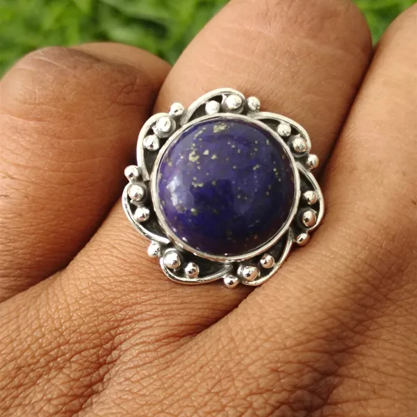 Silver_&_Blue_Sterling_Silver_925_Premium_&_Elegant_Boho_Ring_For_Girls_&_Women